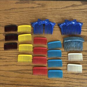 Goody‎ Plastic Hair Side Combs 1.75" x 1" plus 3 Large Combs Vintage USA